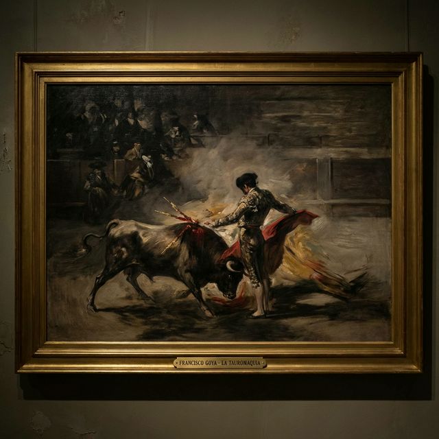 Pintura taurina al estilo de Goya
