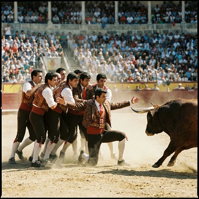 Forcados portugueses en formación