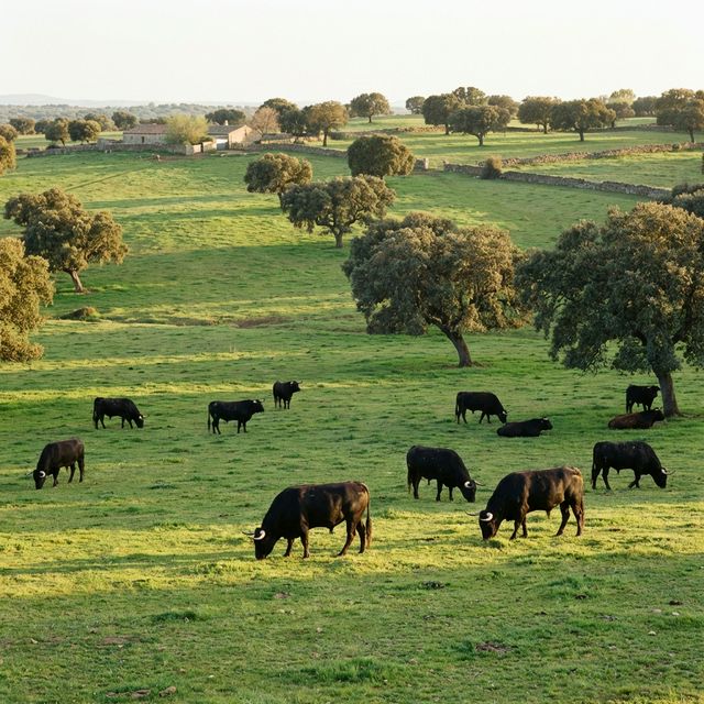 Toros bravos en la dehesa de Salamanca